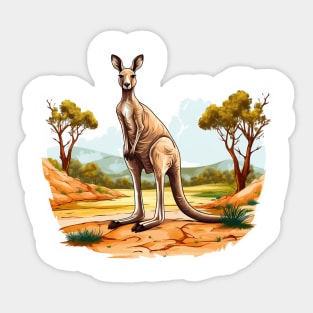 Cute Kangaroo Sticker